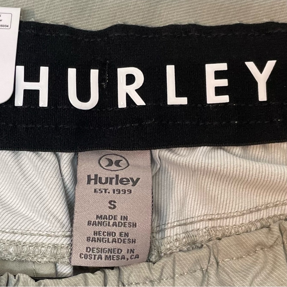 Hurley Men’s Pacer Stretch Twill Jogger Pants Light Grey Size Small NWT - Picture 11 of 16